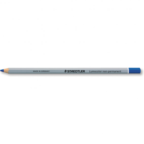 Crayon bois octogonaux non permanent bleu
