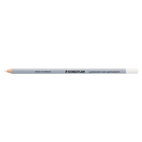 Crayon bois octogonaux non permanent blanc lot de 2