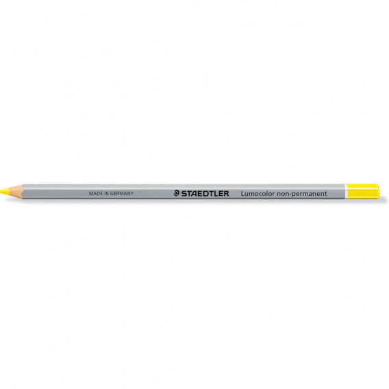 Crayon bois octogonaux non permanent jaune lot de 2