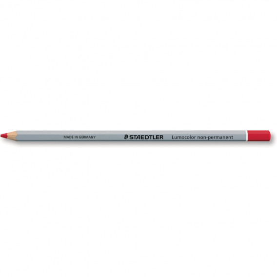 Crayon bois octogonaux non permanent rouge lot de 2