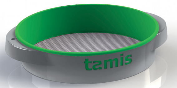 Tamis ABS poignées confort vert ø 48 H. 10,5 cm maille 4