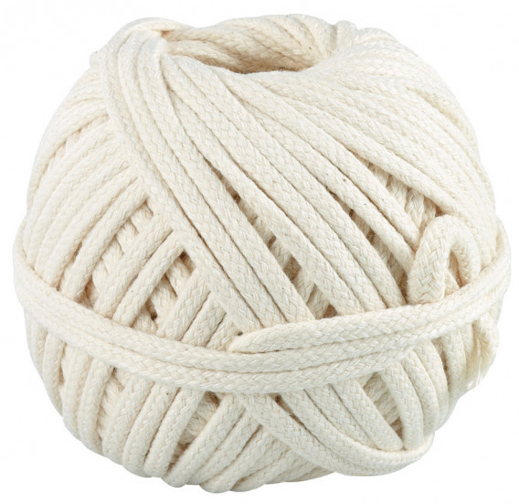 Corde tressée coton 100 Grs ø 1,5 mm x 55 m lot de 5