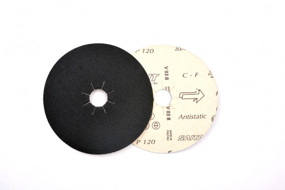 Disque papier abrasif Ø140 gr.120 étoilé