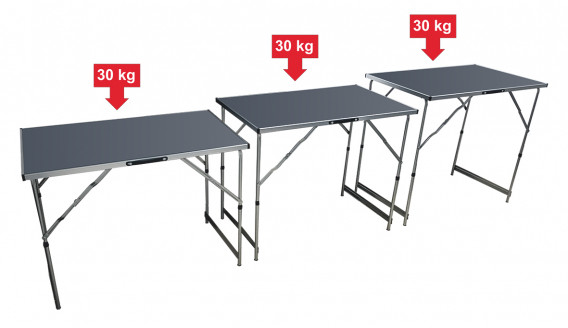 Table multifonctions ajustable en hauteur 73,80,87,94 cm